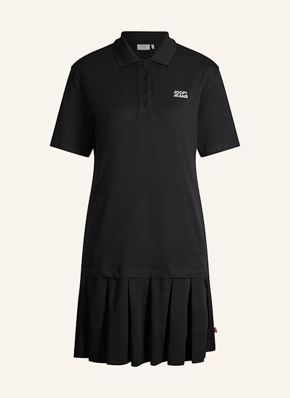 JOOP! JEANS Piqué-Polokleid TADENA SCHWARZ