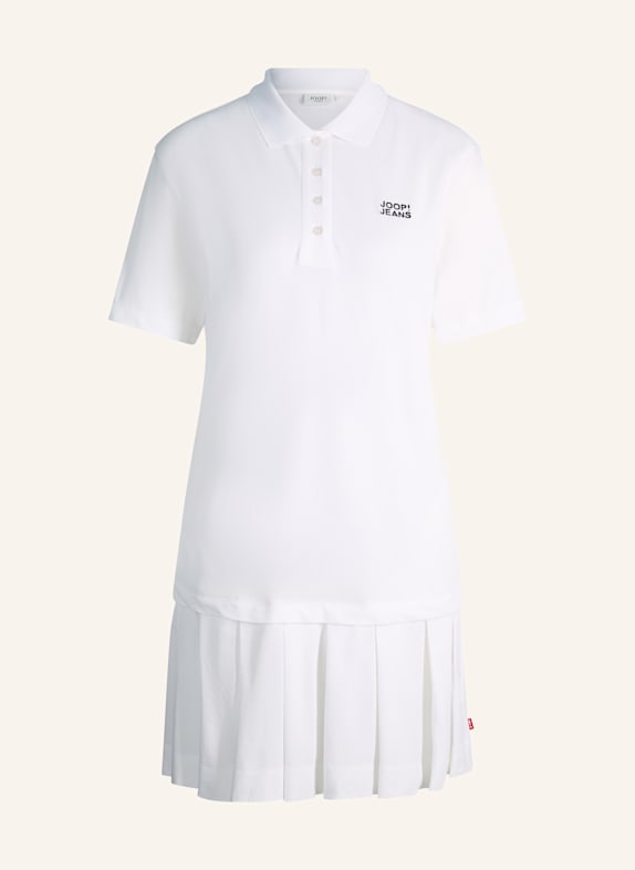 JOOP! JEANS Piqué-Polokleid TADENA WEISS