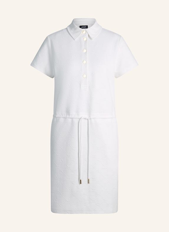 JOOP! Sweat-Polokleid WEISS
