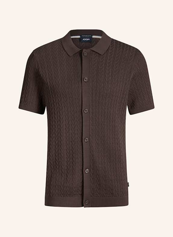 JOOP! Strickshirt DUNKELBRAUN
