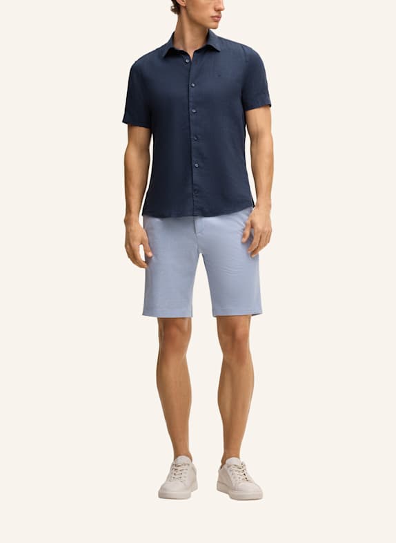 JOOP! Kurzarm-Hemd Slim Fit DUNKELBLAU