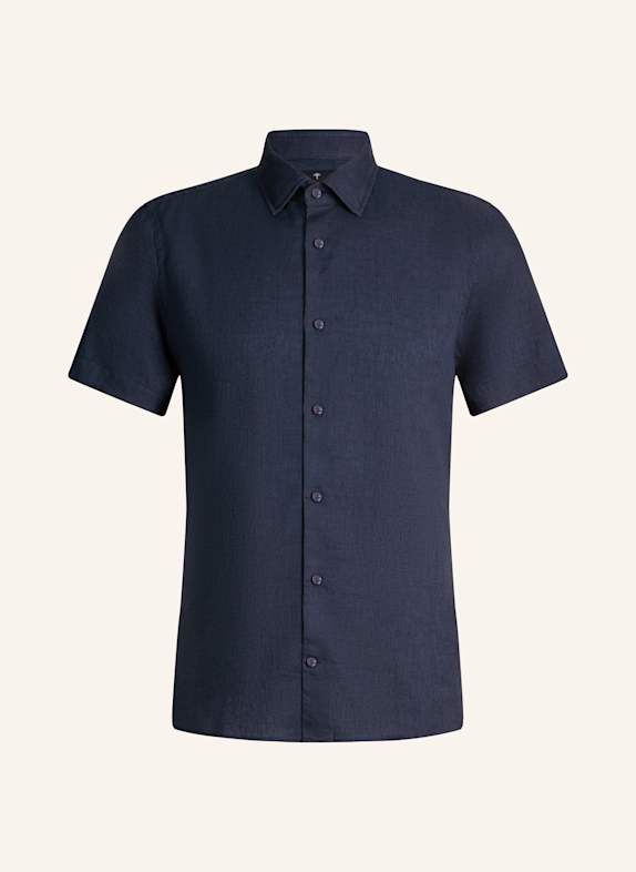 JOOP! Kurzarm-Hemd Slim Fit DUNKELBLAU