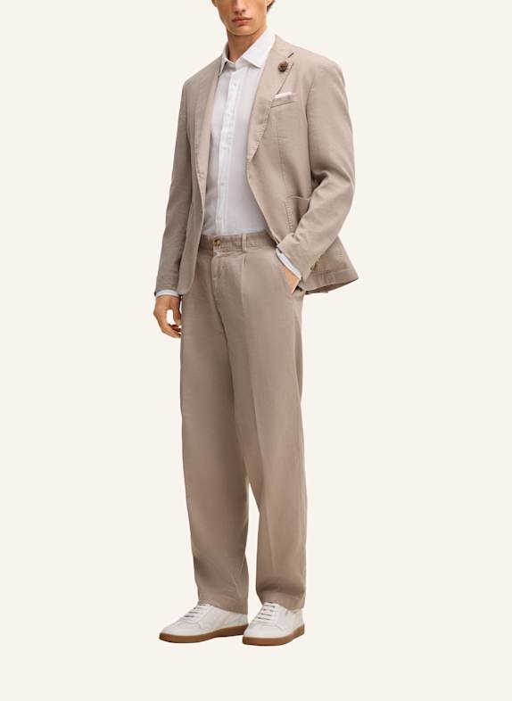 JOOP! Bundfaltenhose Loose Fit BEIGE