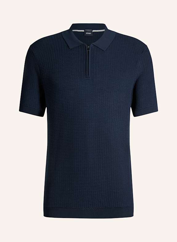 JOOP! Strick-Poloshirt Regular Fit DUNKELBLAU