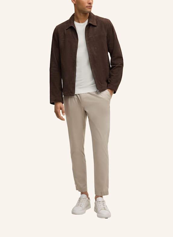 JOOP! Lederjacke DUNKELBRAUN