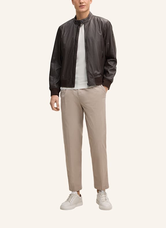 JOOP! Lederjacke DUNKELBRAUN