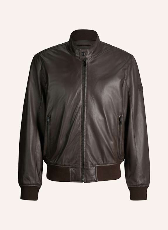JOOP! Lederjacke DUNKELBRAUN