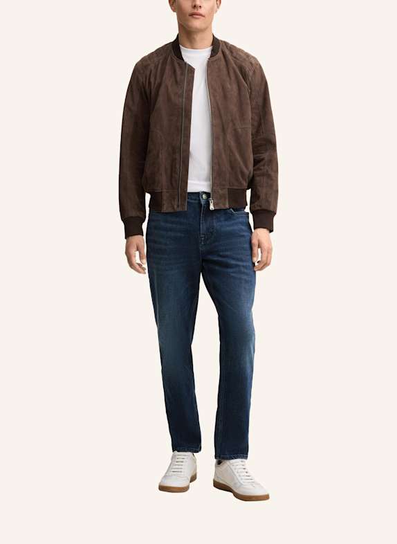 JOOP! JEANS Lederjacke DUNKELBRAUN