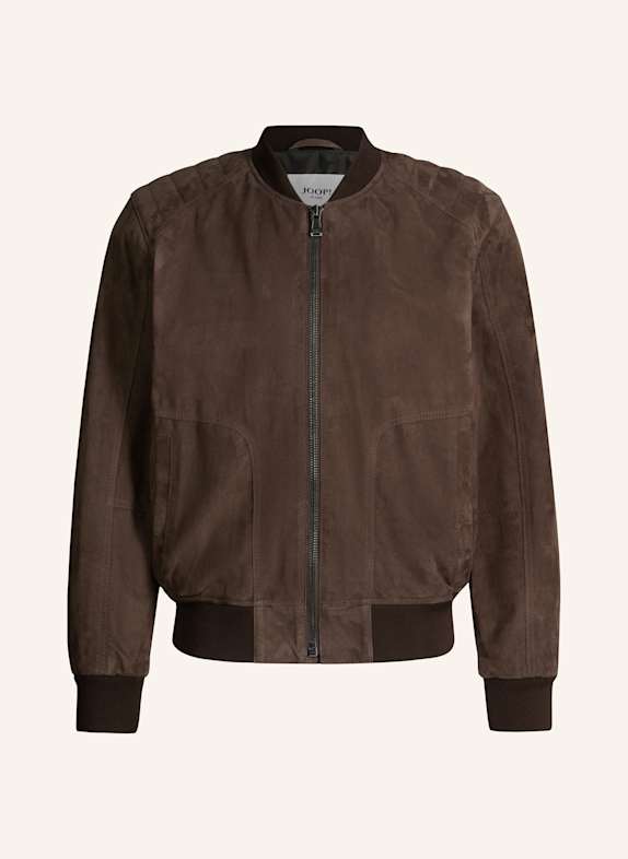 JOOP! JEANS Lederjacke DUNKELBRAUN