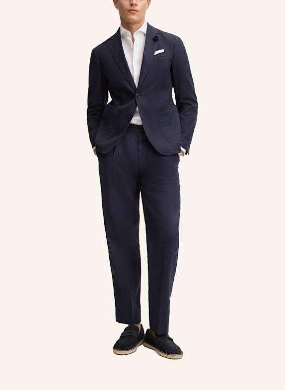 JOOP! Bundfaltenhose Loose Fit DUNKELBLAU
