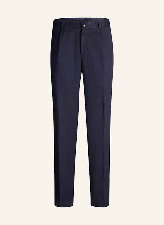 JOOP! Bundfaltenhose Loose Fit DUNKELBLAU