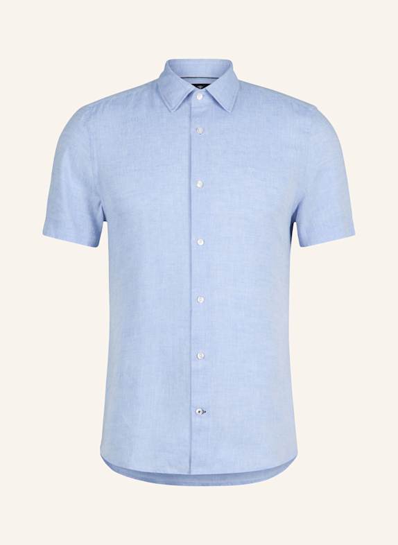 JOOP! Kurzarm-Hemd Slim Fit HELLBLAU