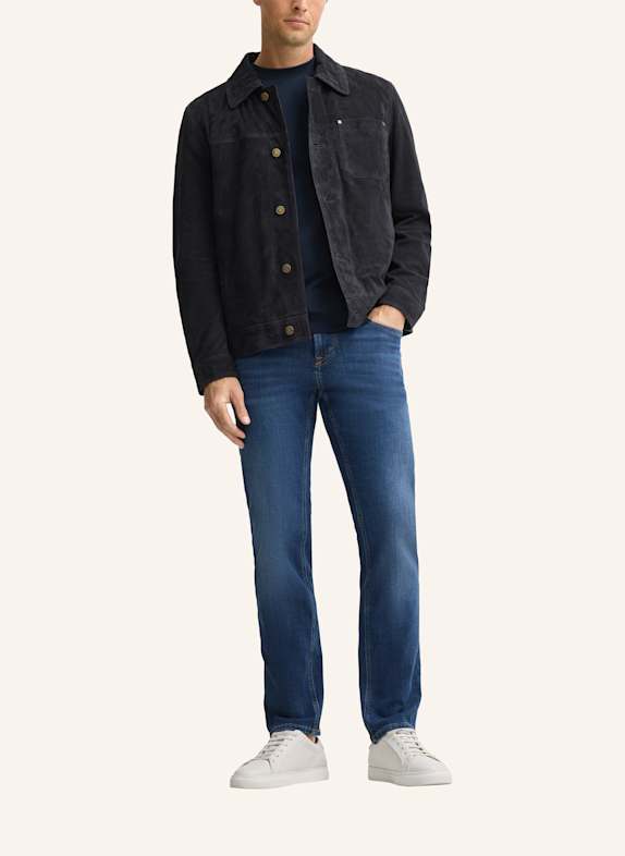JOOP! JEANS Lederjacke DUNKELBLAU