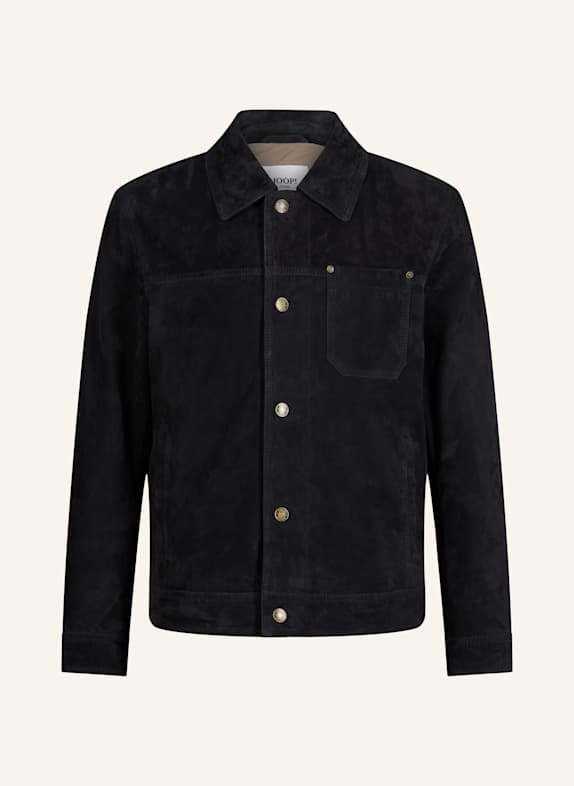 JOOP! JEANS Lederjacke DUNKELBLAU