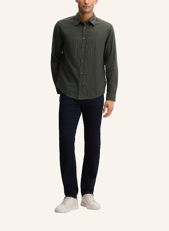 JOOP! JEANS Casual-Hemd Regular Fit DUNKELGRÜN