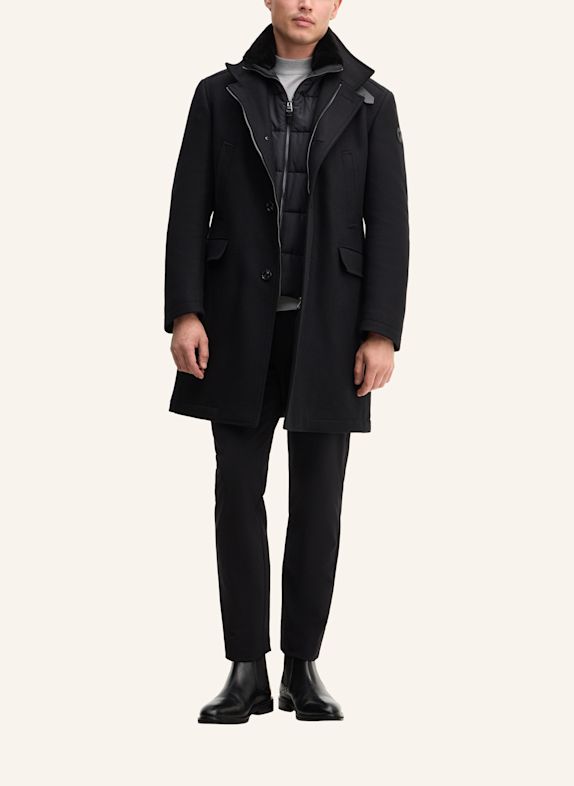 JOOP! Mantel aus Wollmix SCHWARZ
