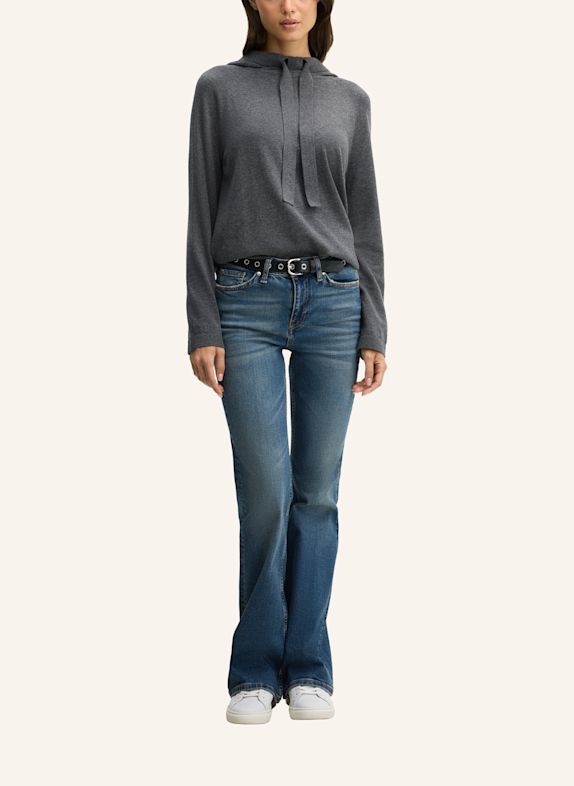 JOOP! JEANS Wollmix-Strick-Hoodie GRAU