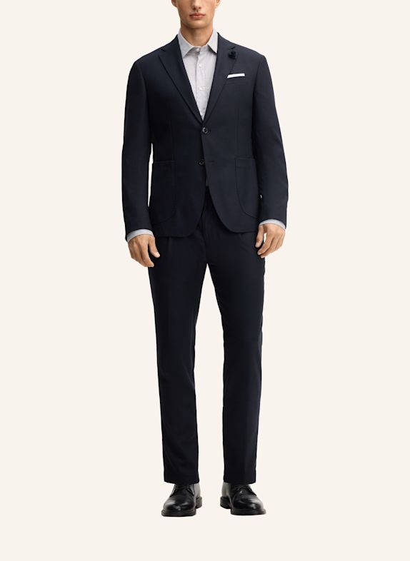 JOOP! Bundfaltenhose Regular Fit DUNKELBLAU