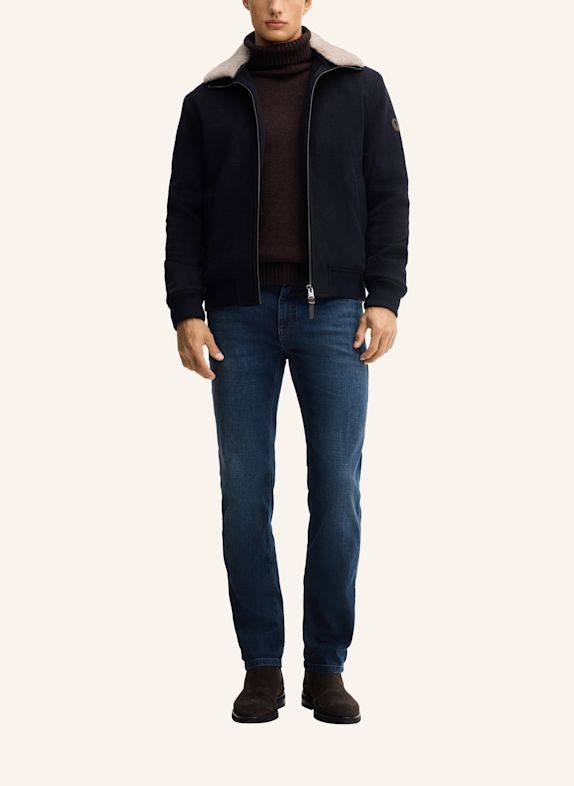 JOOP! Jacke MILTON mit abnehmbarem Kunstfell DUNKELBLAU