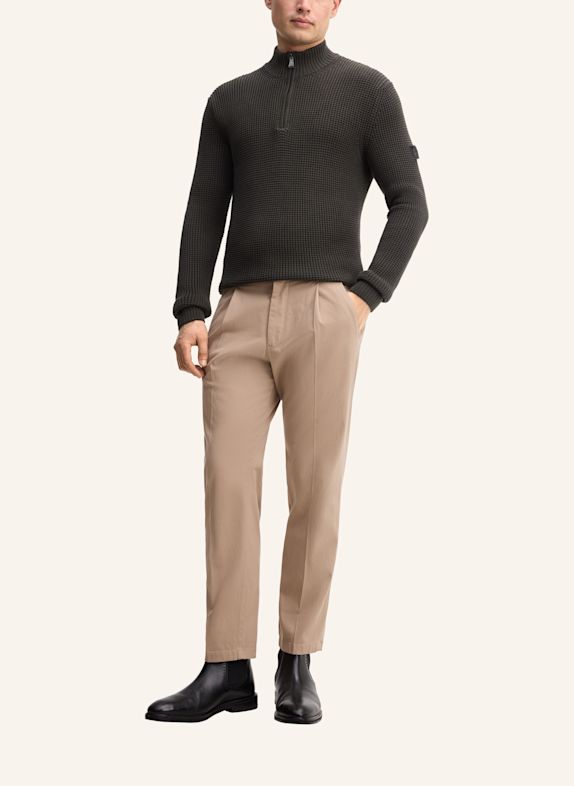 JOOP! JEANS Bundfaltenhose DE Loose Fit BEIGE