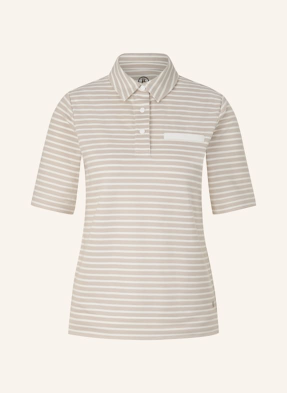 BOGNER Polo-Shirt PEONY BEIGE/ WEISS
