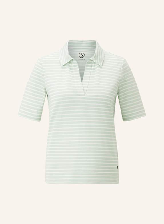BOGNER Polo-Shirt HELLGRÜN/ CREME