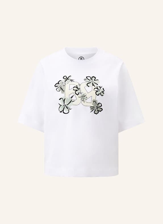 BOGNER T-Shirt WEISS/ HELLGRÜN