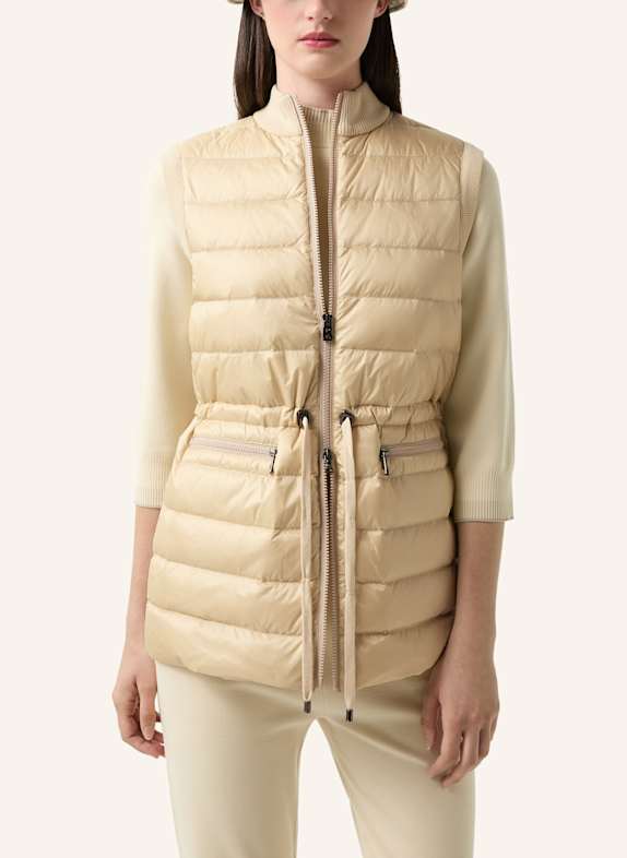 BOGNER Daunenweste ARINA im Materialmix BEIGE