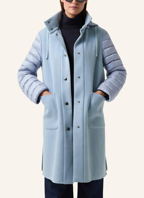 BOGNER Daunenmantel ISY-D5 im Materialmix HELLBLAU