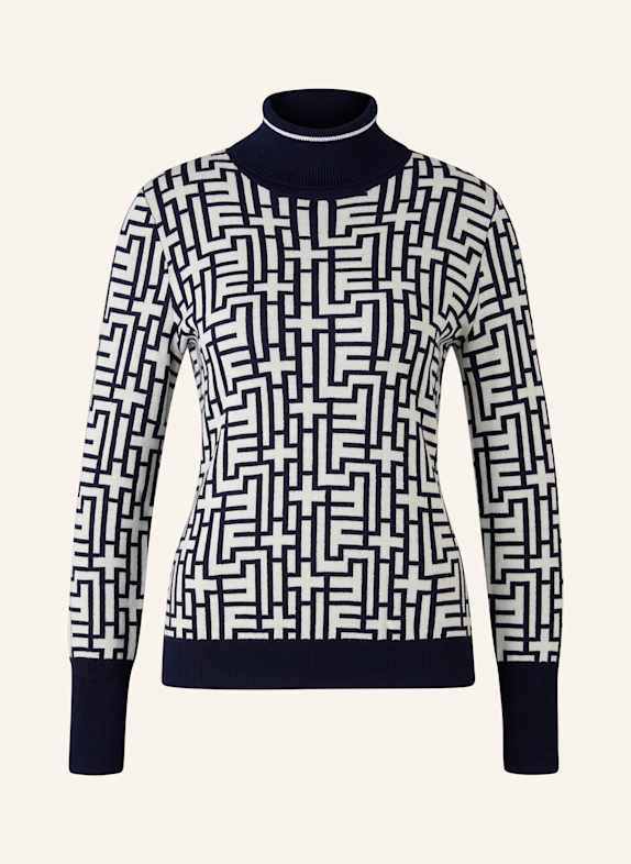 FIRE+ICE Pullover DUNKELBLAU/ WEISS