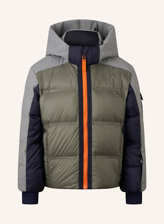 BOGNER Skijacke HELLGRAU/ OLIV/ BLAU