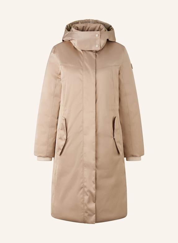 BOGNER Daunenmantel LYNN-DT1 mit abnehmbarer Kapuze BEIGE