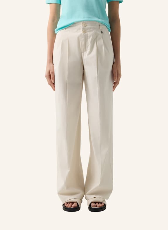 BOGNER Broek met plooien Amy CRÈME