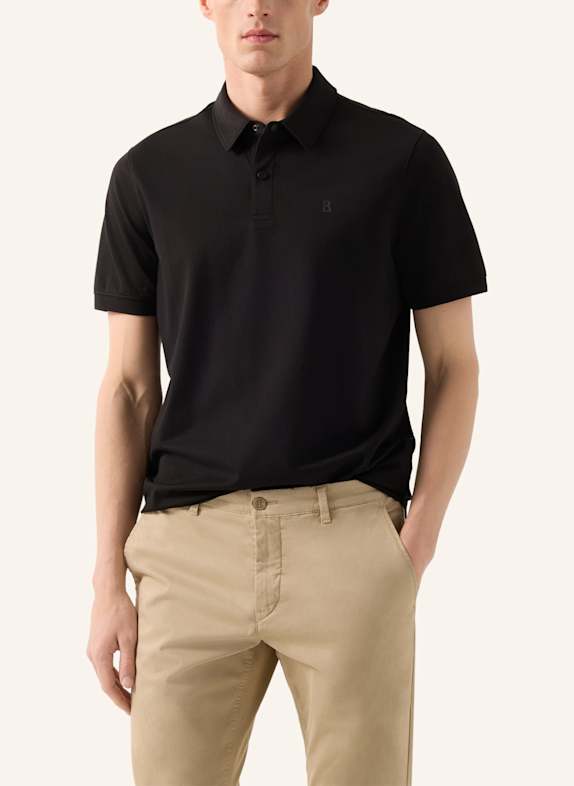 BOGNER Piqué poloshirt TIMO ZWART