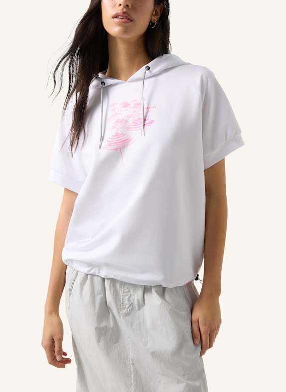 FIRE+ICE Hoodie met korte mouwen Sharon WIT / ROZE