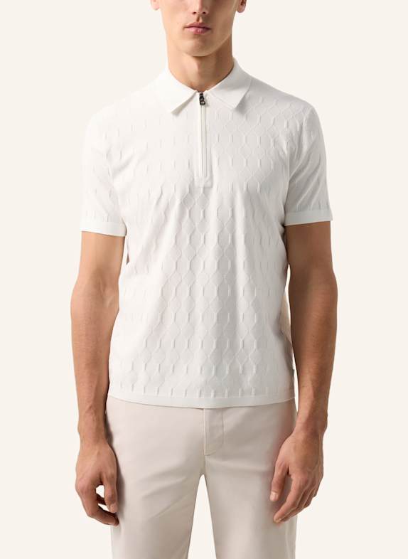 BOGNER Gebreid poloshirt MAXIM WIT