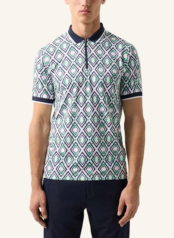BOGNER Jersey poloshirt VALENTIN DONKERBLAUW/ GROEN/ WIT