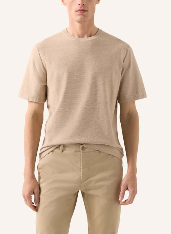 BOGNER Gebreid shirt Horton BEIGE