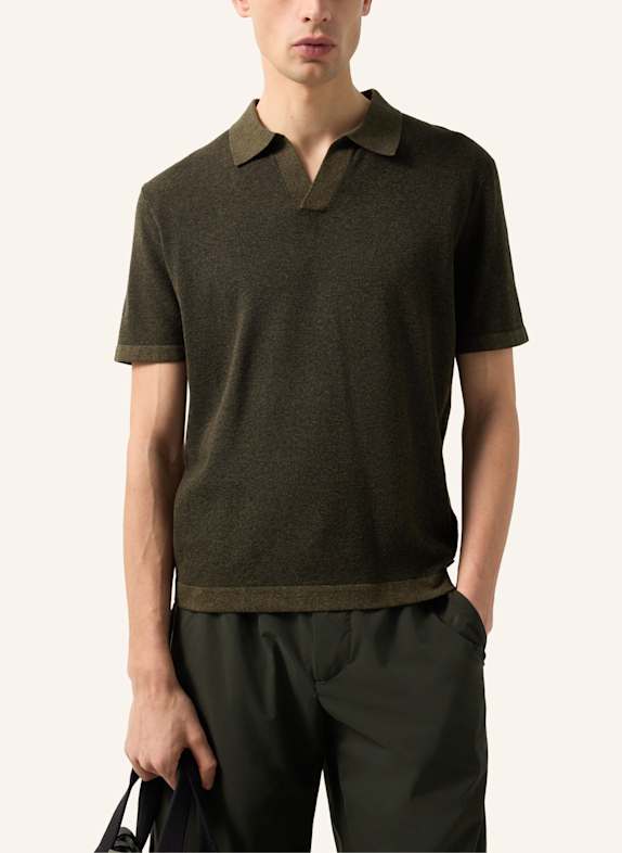 BOGNER Gebreid poloshirt Lyon OLIJF