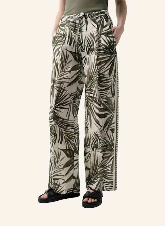 BOGNER Linnen broek Gina OLIJF/ CRÈME