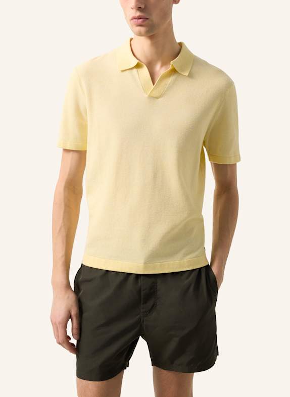 BOGNER Gebreid poloshirt Lyon GEEL