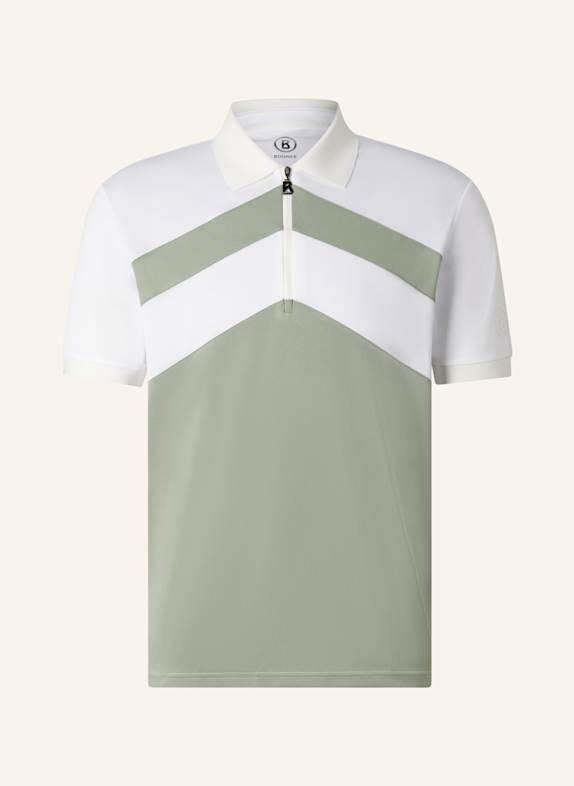 BOGNER Polo-Shirt GRÜN/ WEISS