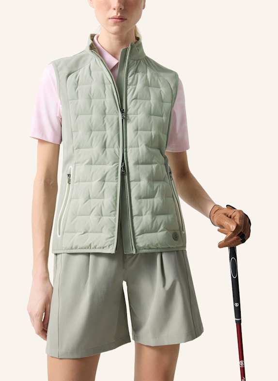 BOGNER Hybride donzen bodywarmer LINA GROEN