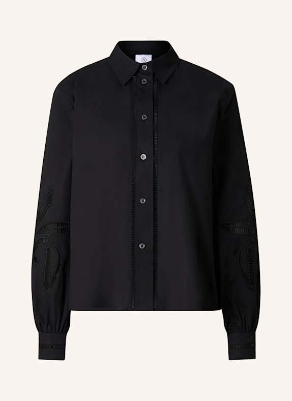 BOGNER Hemdbluse SUMMER mit Spitze SCHWARZ