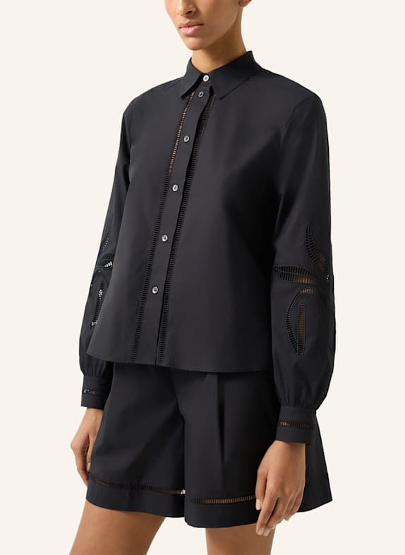 BOGNER Overhemdblouse SUMMER met kant ZWART