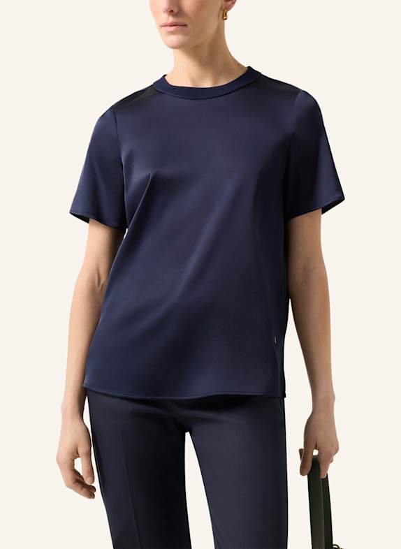 BOGNER Satijnen shirt Dylan DONKERBLAUW