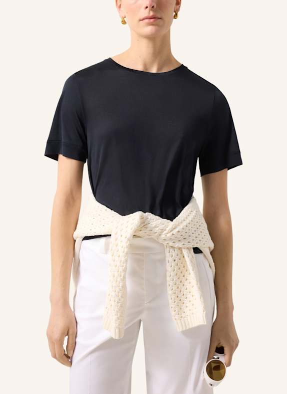 BOGNER T-shirt SIENNA van zijde ZWART