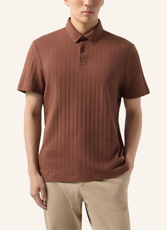 BOGNER Gebreid poloshirt ZANE BRUIN