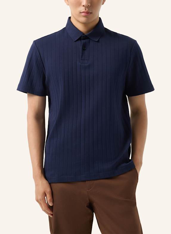 BOGNER Gebreid poloshirt ZANE DONKERBLAUW