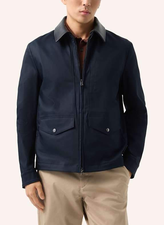 BOGNER Mirco-jasje van twill DONKERBLAUW